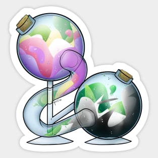 Genderfae And Aromantic Pride Potion Sticker